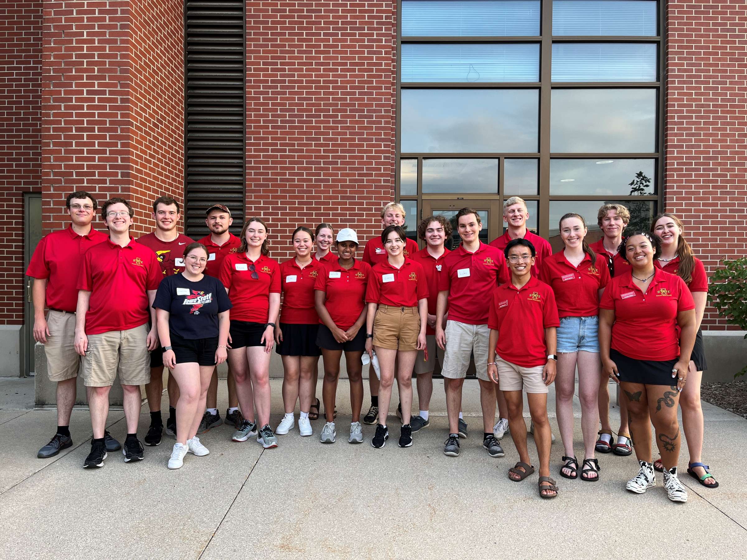Group photo of Honors Students in their Iowa State polos.